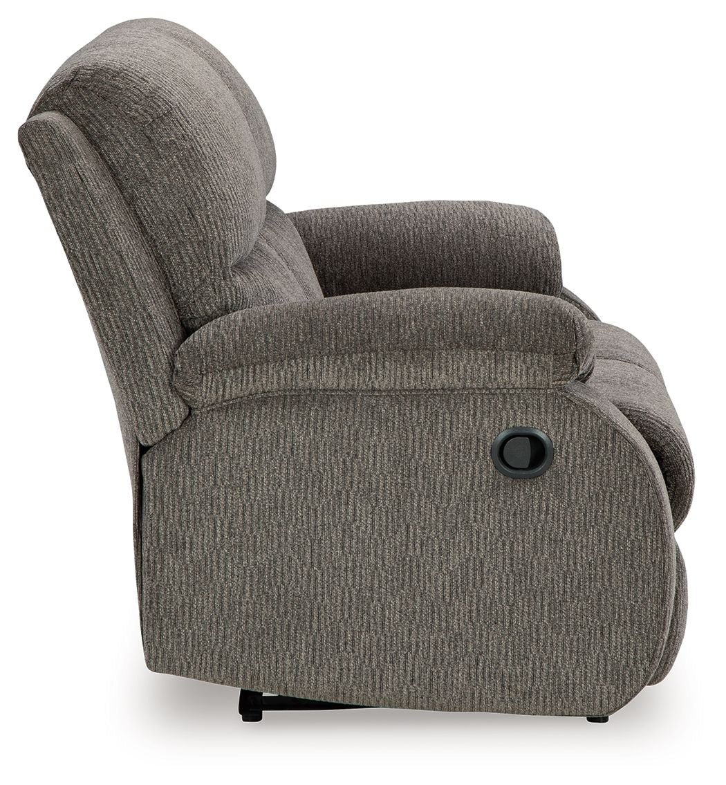 Scranto - Brindle - Reclining Loveseat - Fabric