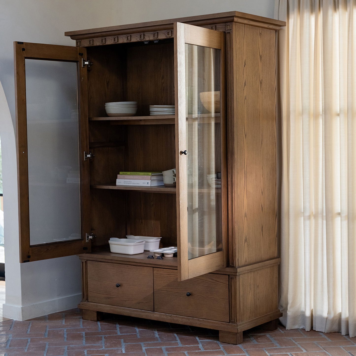 Lillian - Tall Cabinet - Brown