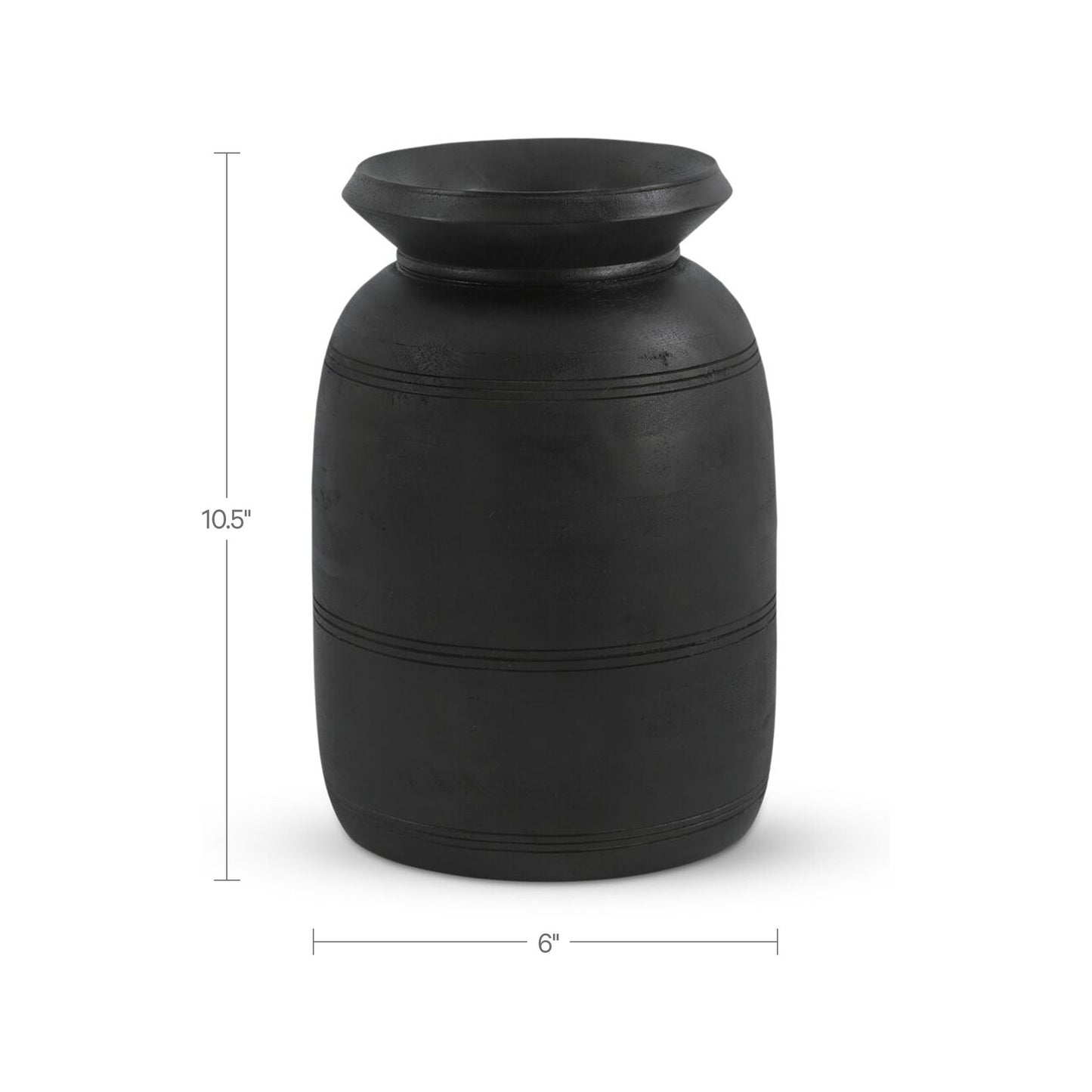 Noble - 10.5" Vessel - Black