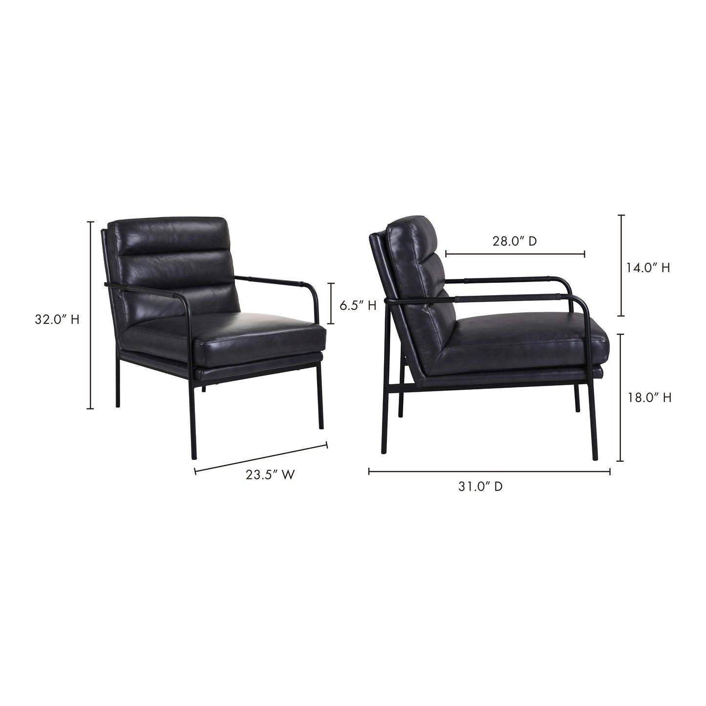 Verlaine - Chair - Black