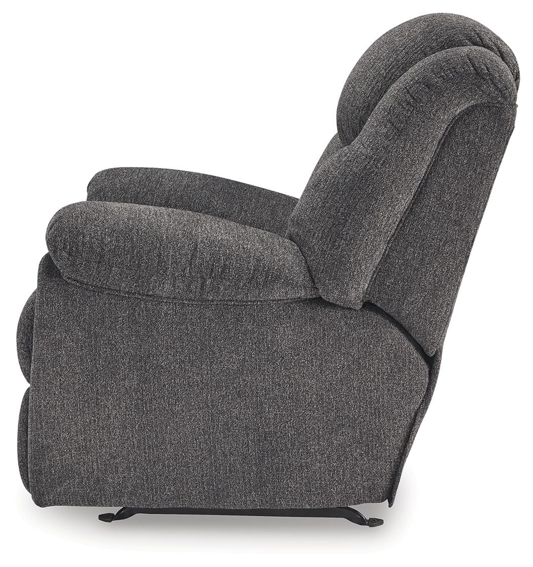 Foreside - Charcoal - Rocker Recliner - Fabric