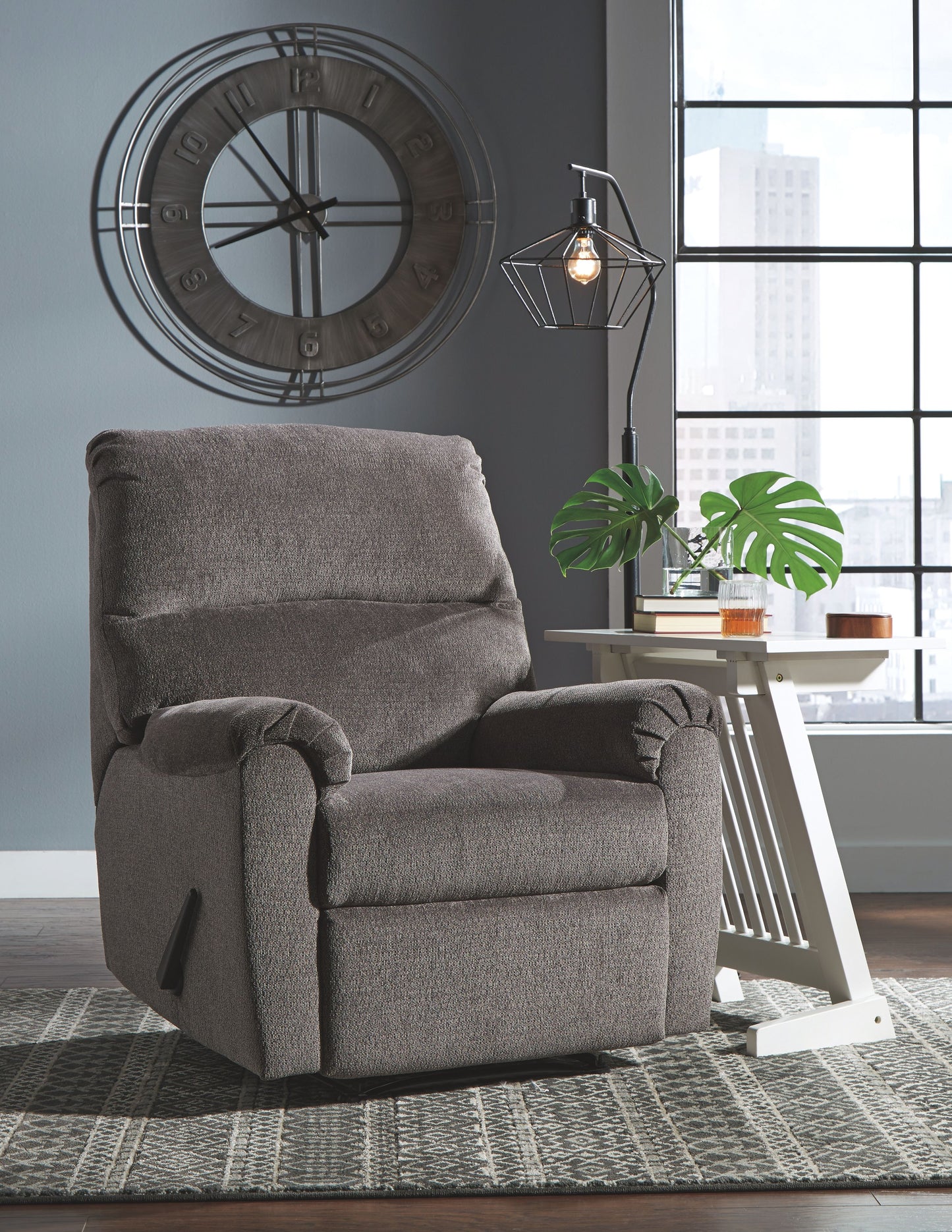 Nerviano - Dark Gray - Zero Wall Recliner