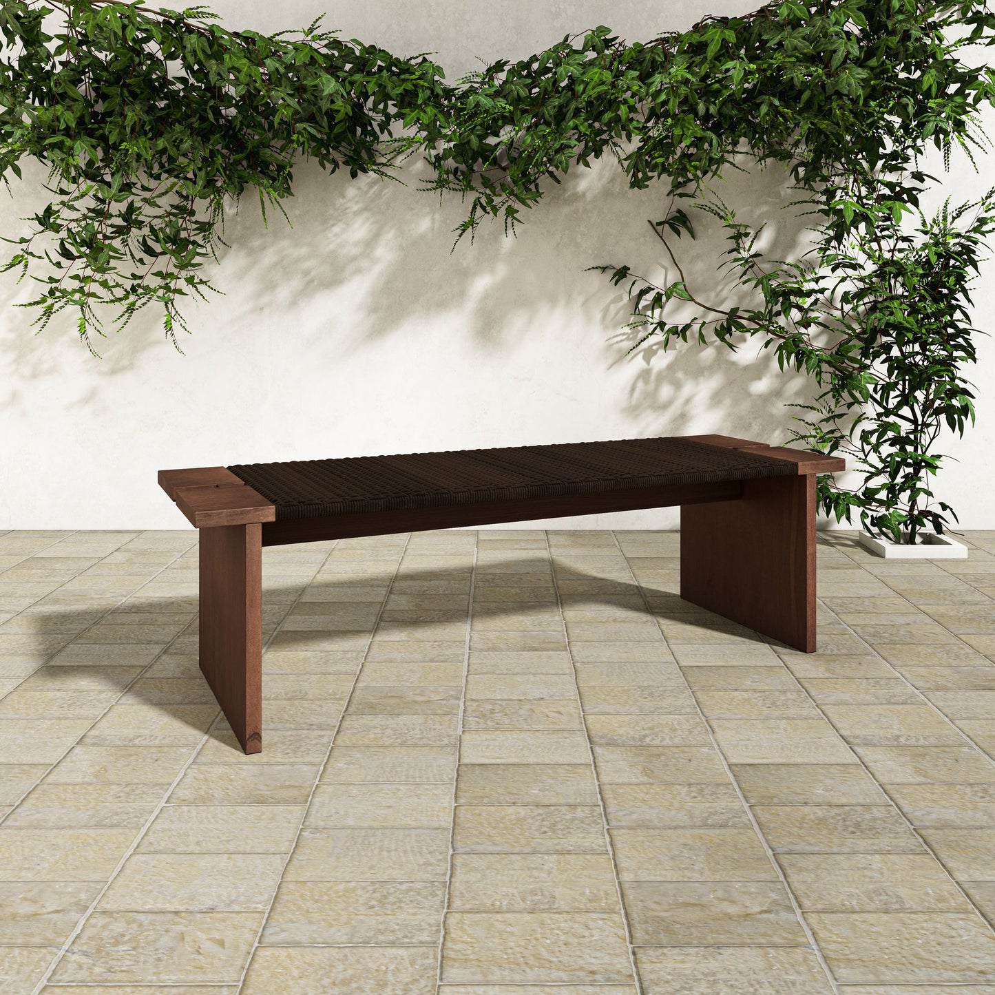 Merritt - Bench - Dark Brown