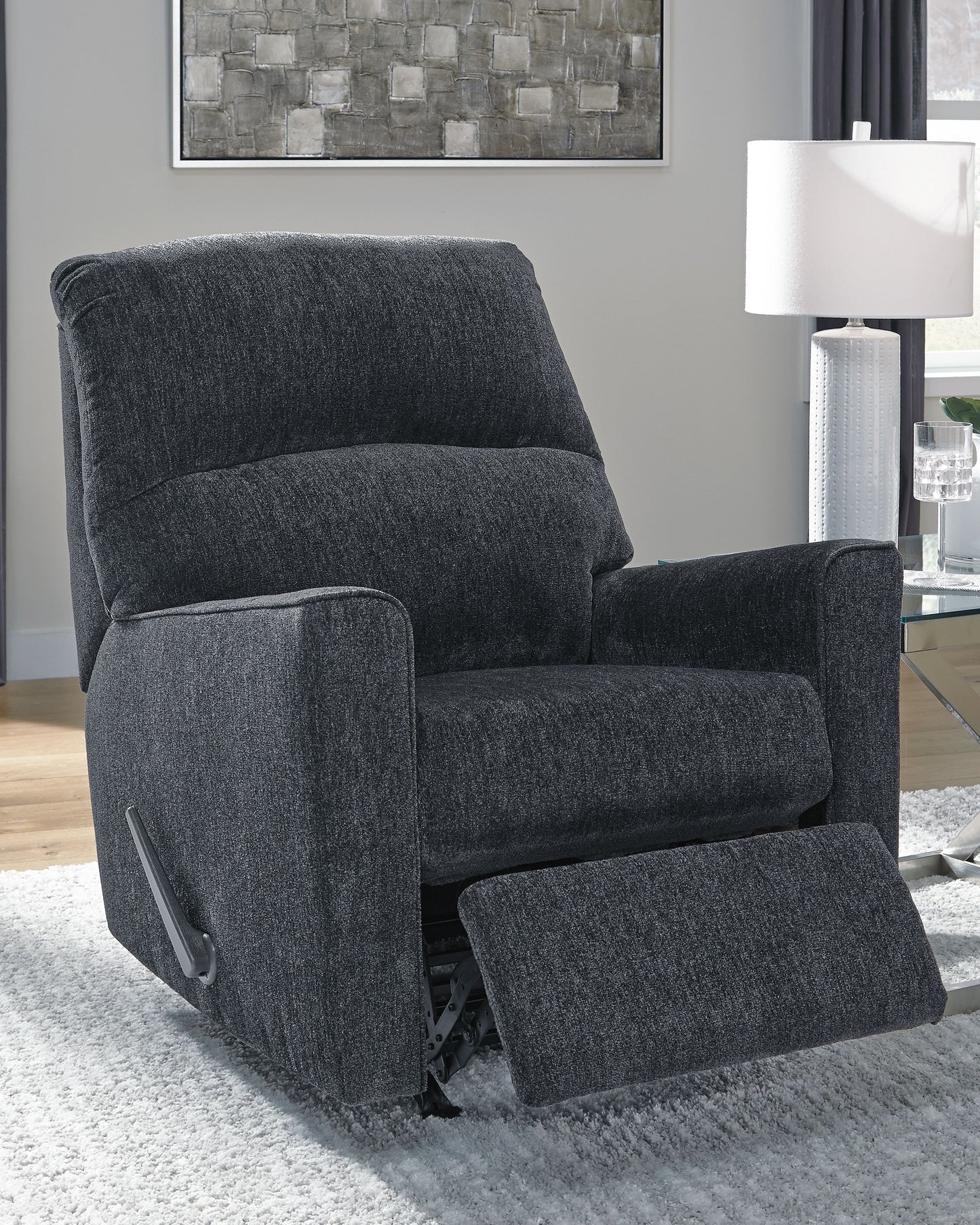 Altari - Slate - Rocker Recliner - Fabric