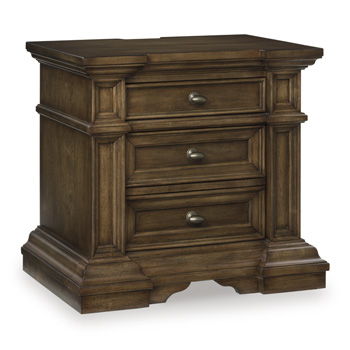 Frantanna - Three Drawer Night Stand - Brown