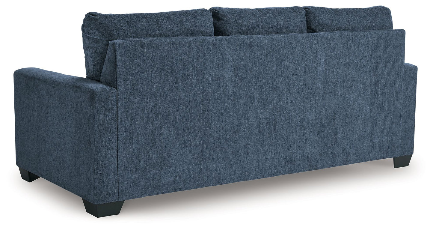 Rannis - Navy - Queen Sofa Sleeper - Fabric