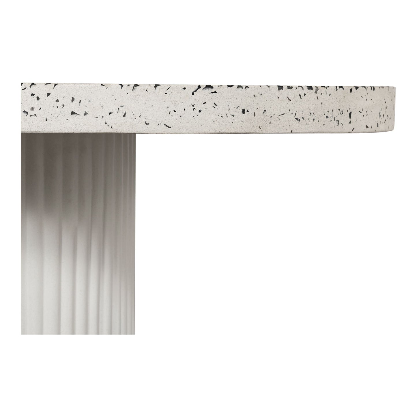 Lyon - Outdoor Cement Dining Table - Pearl Silver