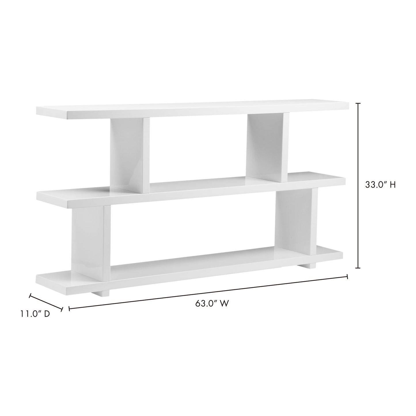 Miri - Small Shelf - White