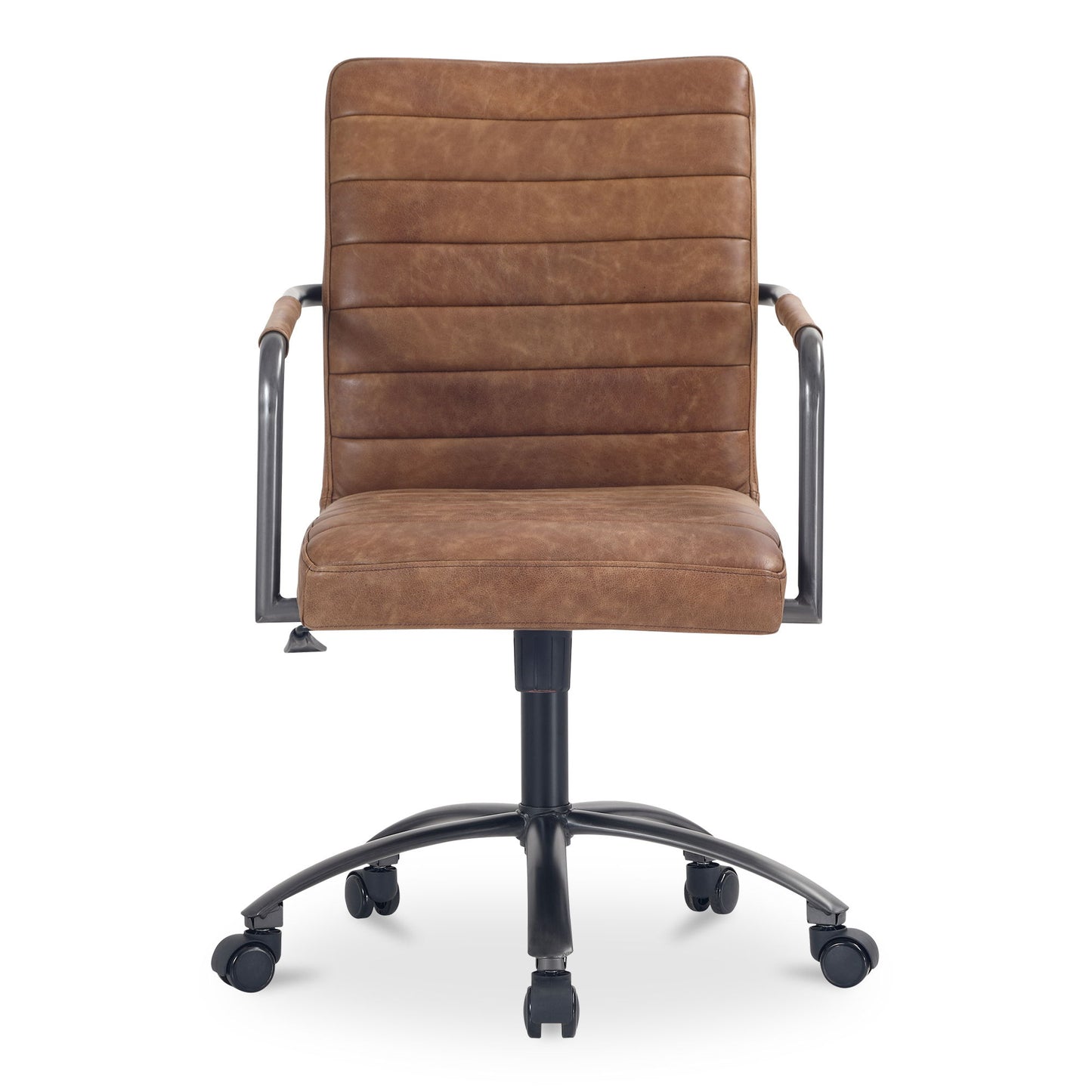 Roy - Open Road Leather Office Chair - Brown