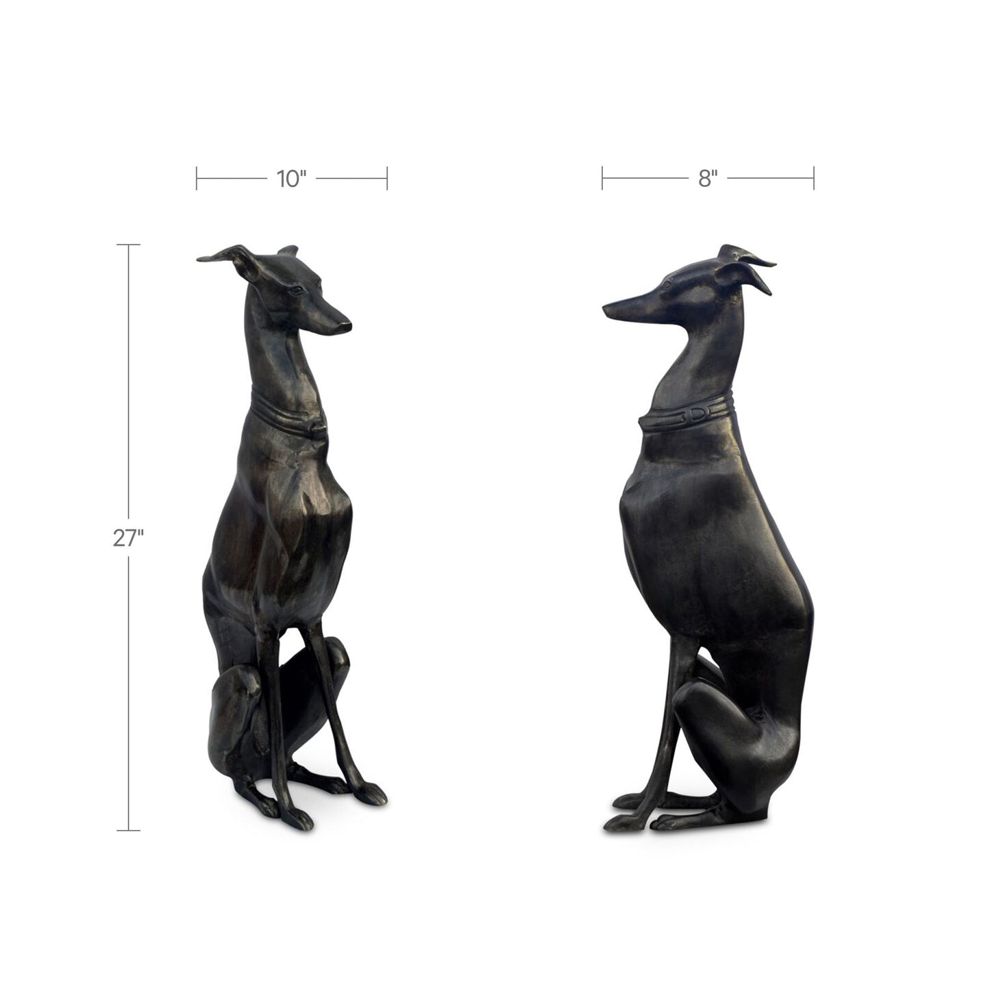 Duke Cast Aluminum Sculpture - Black