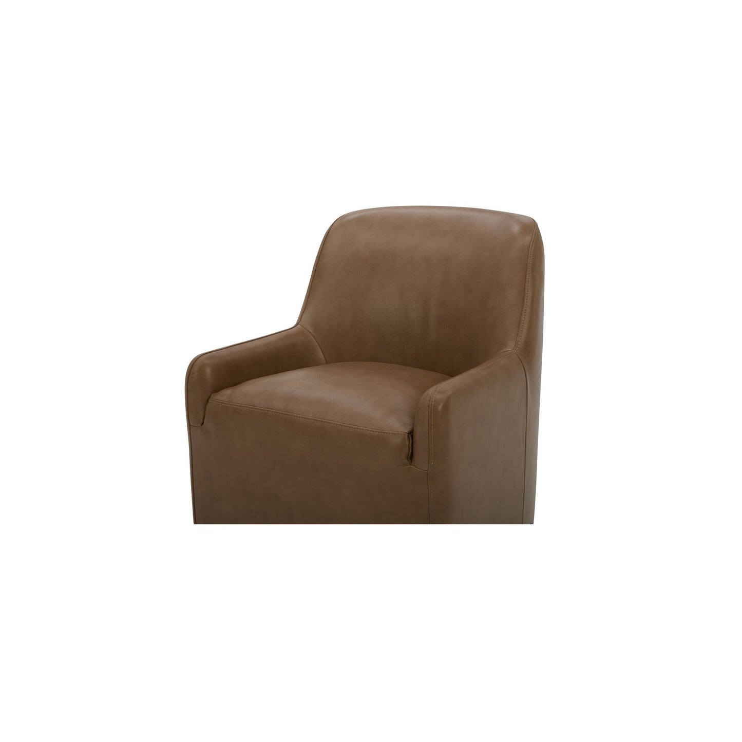 Maisie - Rolling Dining Chair Leather - Tan