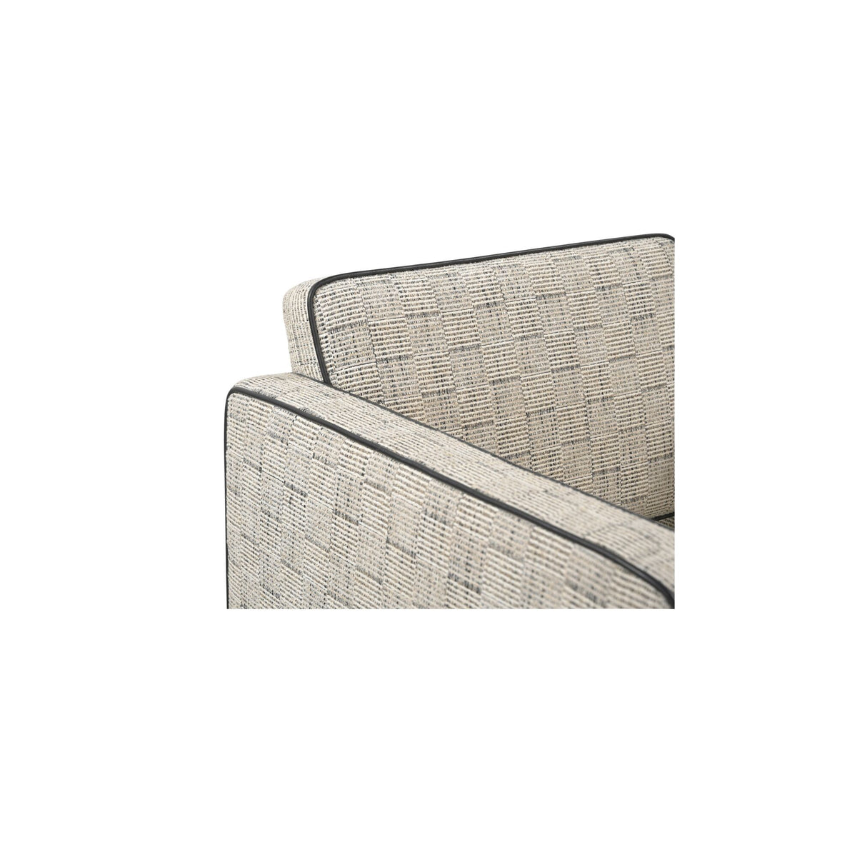 Harris - Accent Chair - Black / Beige Weave