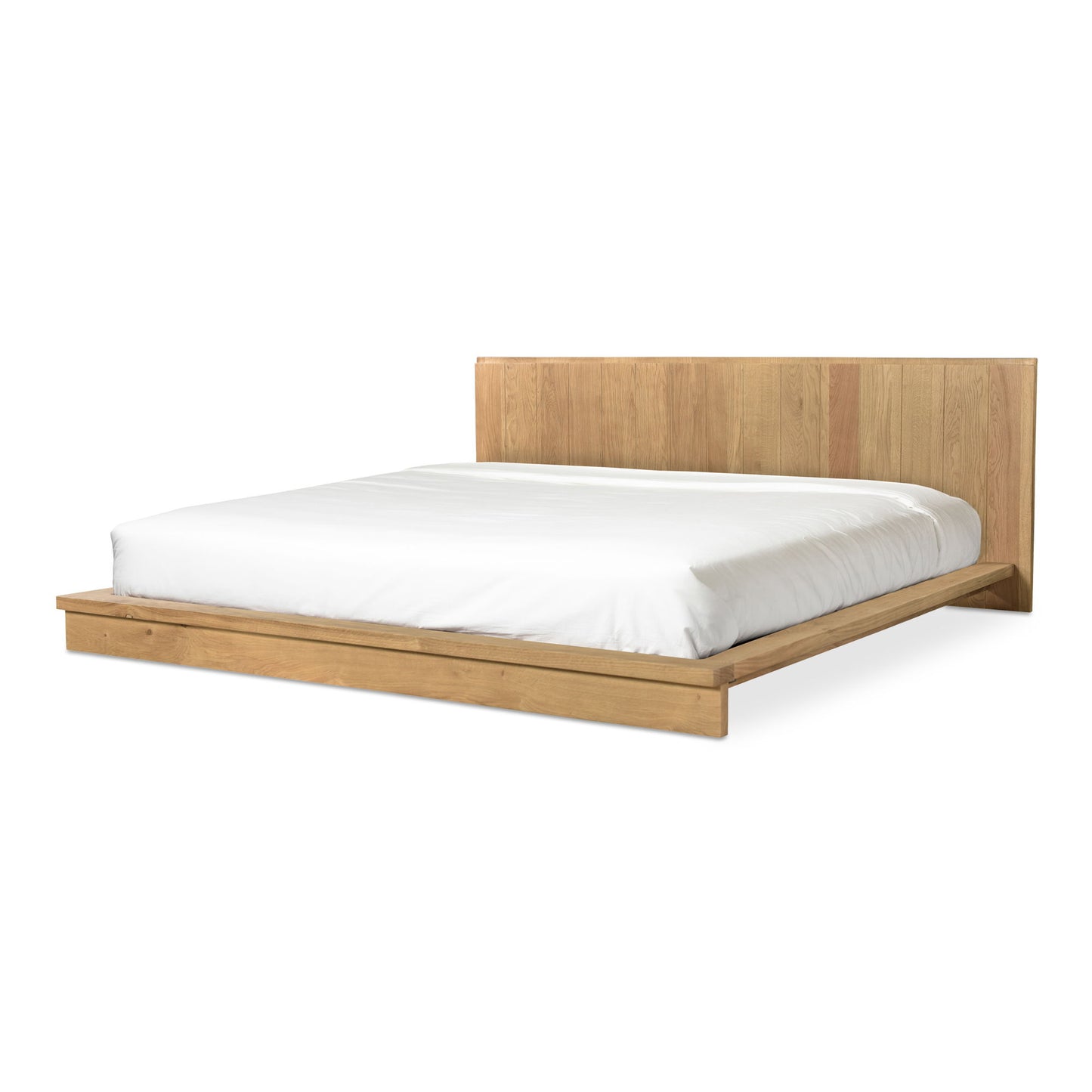 Plank - Queen Bed - Natural Oak