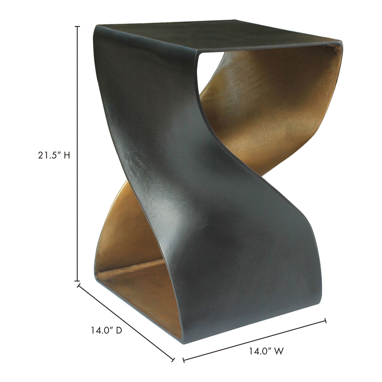 Twist - Accent Table - Black