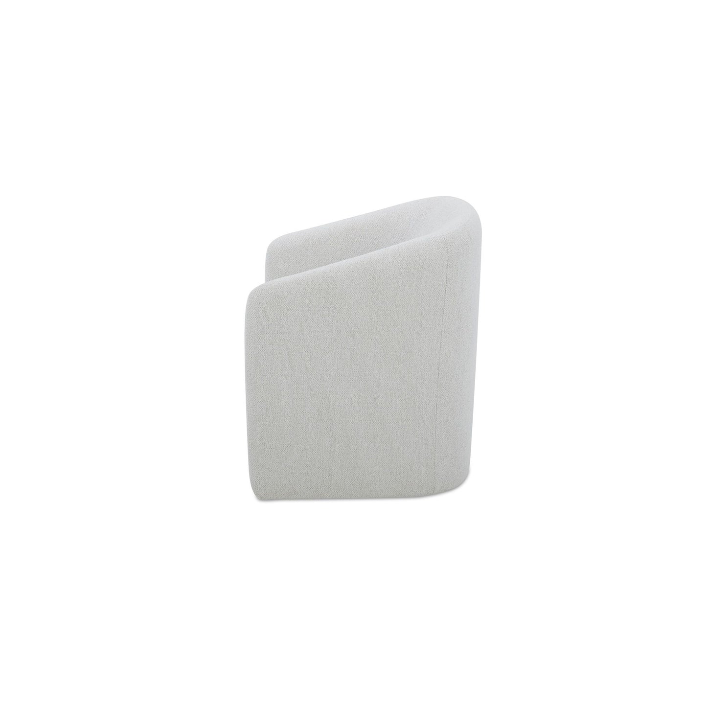 Sandy - Rolling Dining Chair - Off White