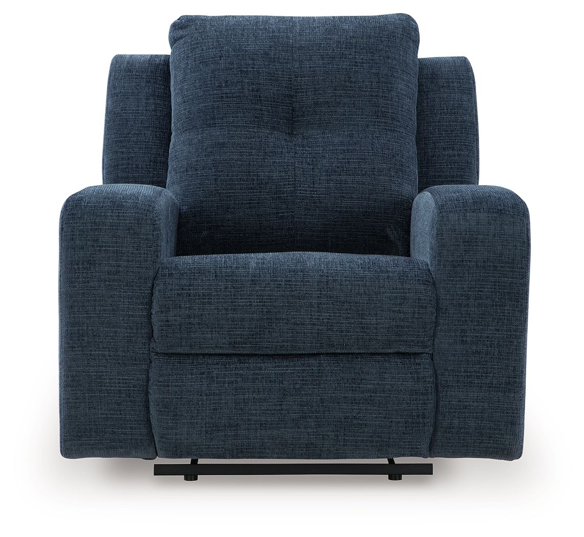 Danum - Ink - Zero Wall Recliner - Fabric