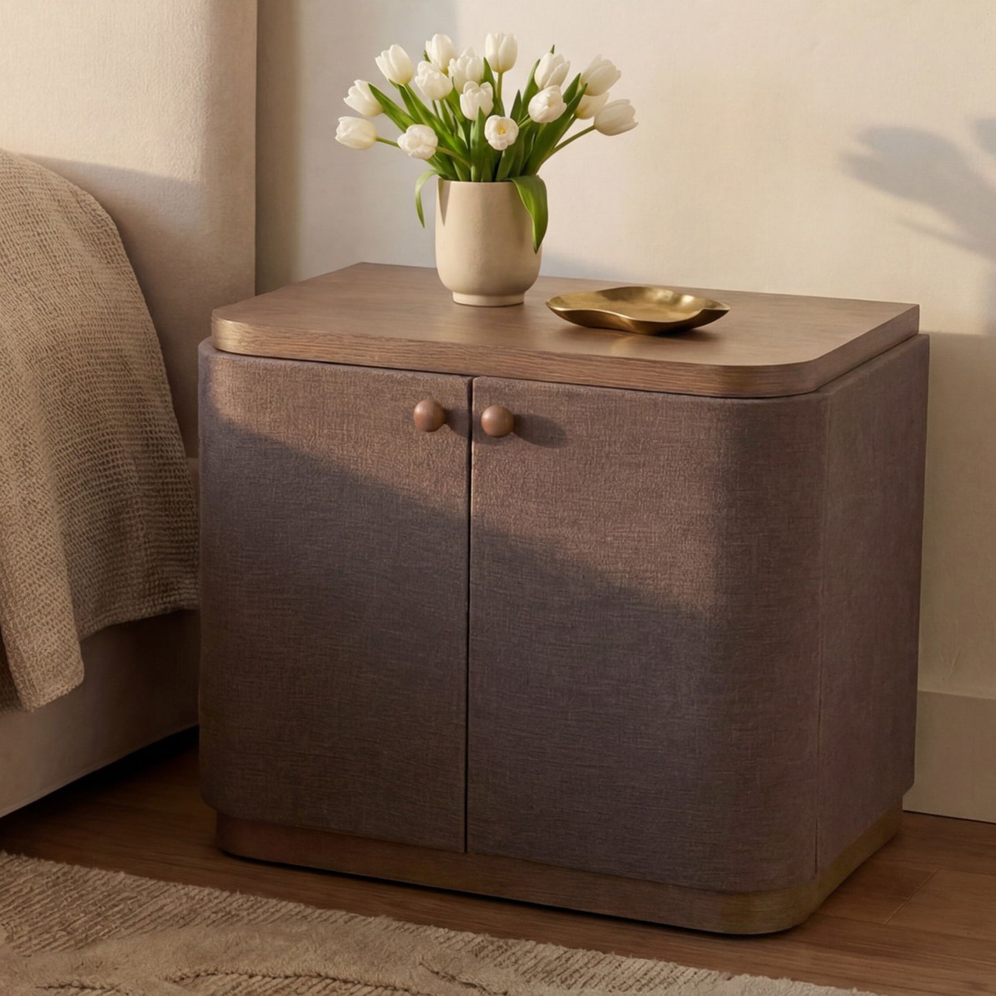 Simone - Nightstand - Brown