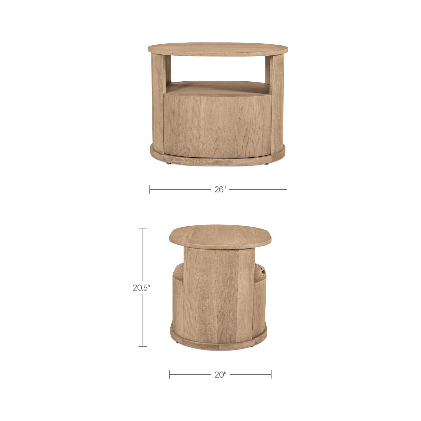 Tommy - Nightstand - Natural