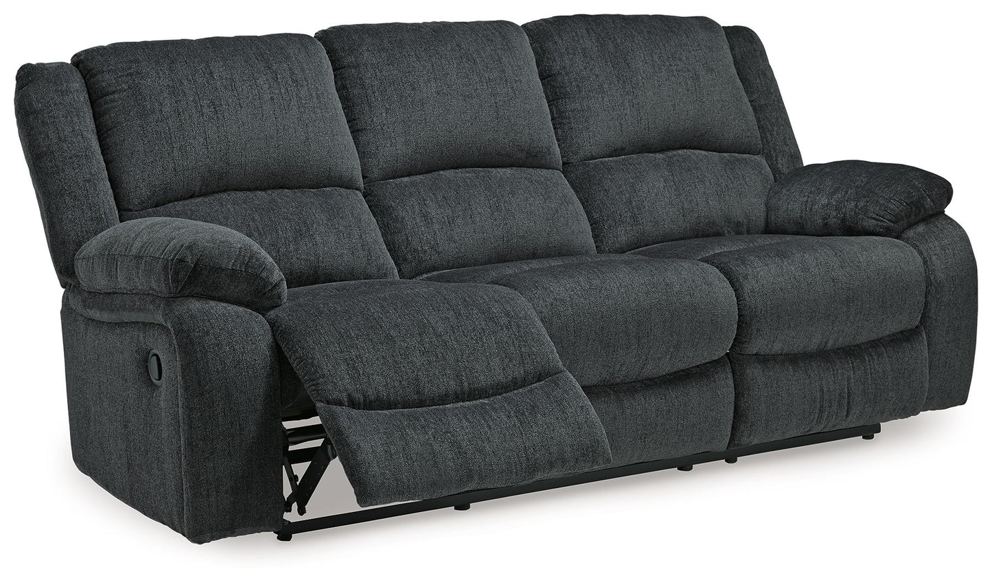 Draycoll - Reclining Sofa - Fabric - Slate