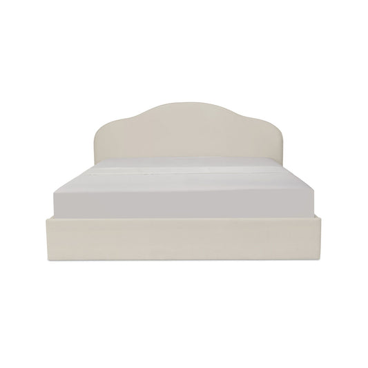 Maggie - King Storage Bed - Cream