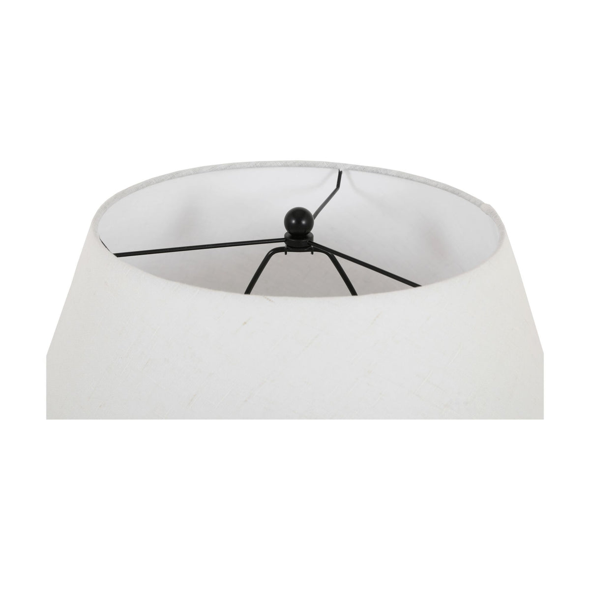 Olia - Table Lamp - Dark Brown / White