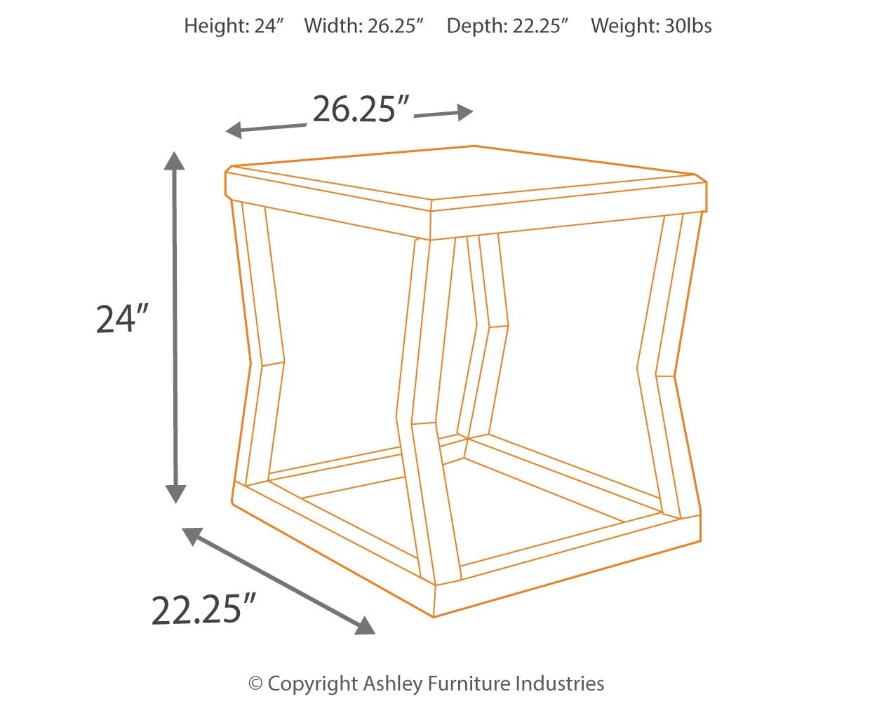 Kelton - Espresso - Rectangular End Table