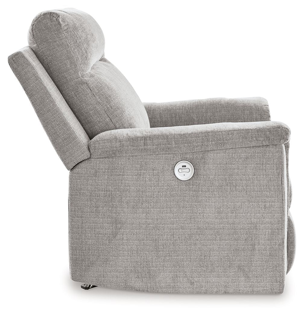 Barnsana - Ash - Power Rocker Recliner - Fabric