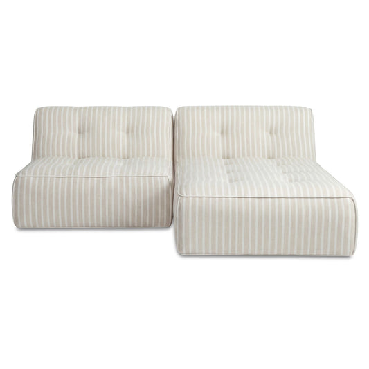 Sunseeker - 2 Piece Outdoor Nook - Brown Stripe