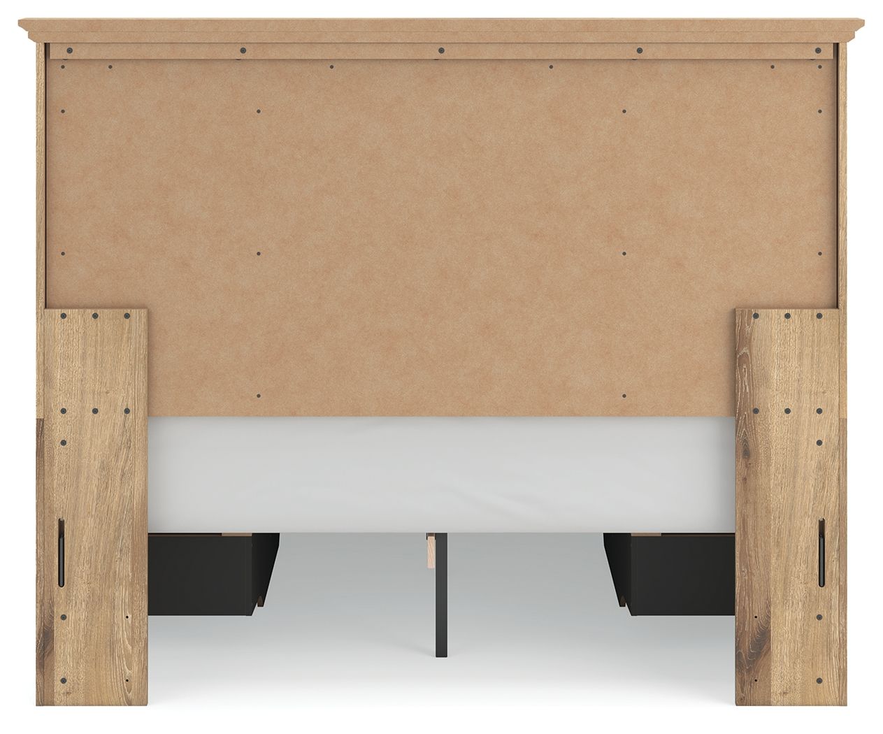 Makidern - Panel Storage Bed With 2 Under Bed Storage Units