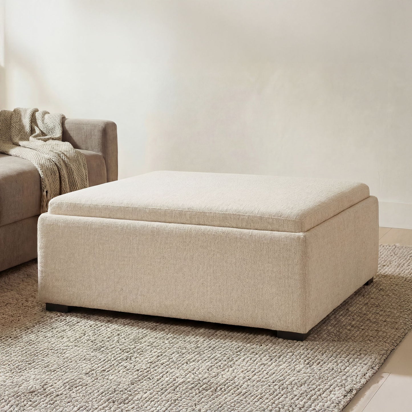 Montana - Storage Ottoman - White