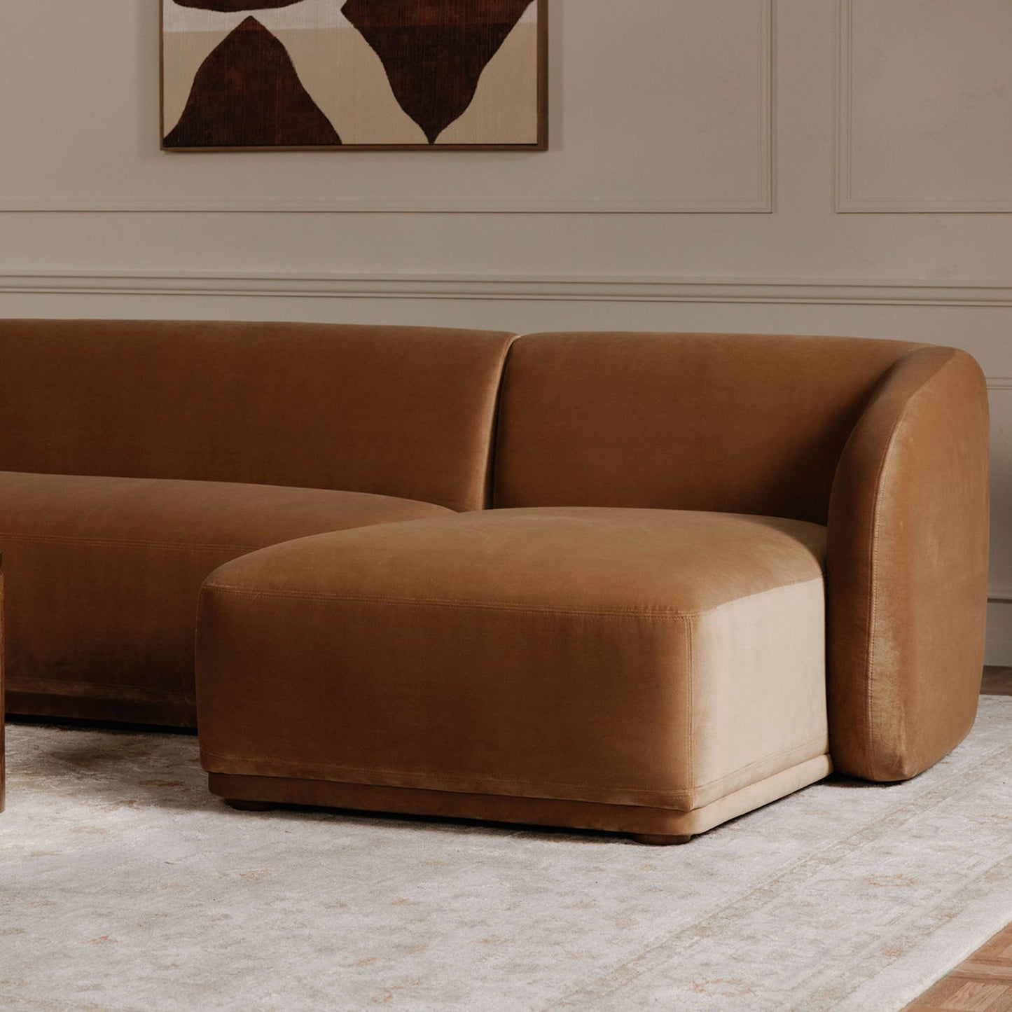 Faye - Right Sectional - Tan