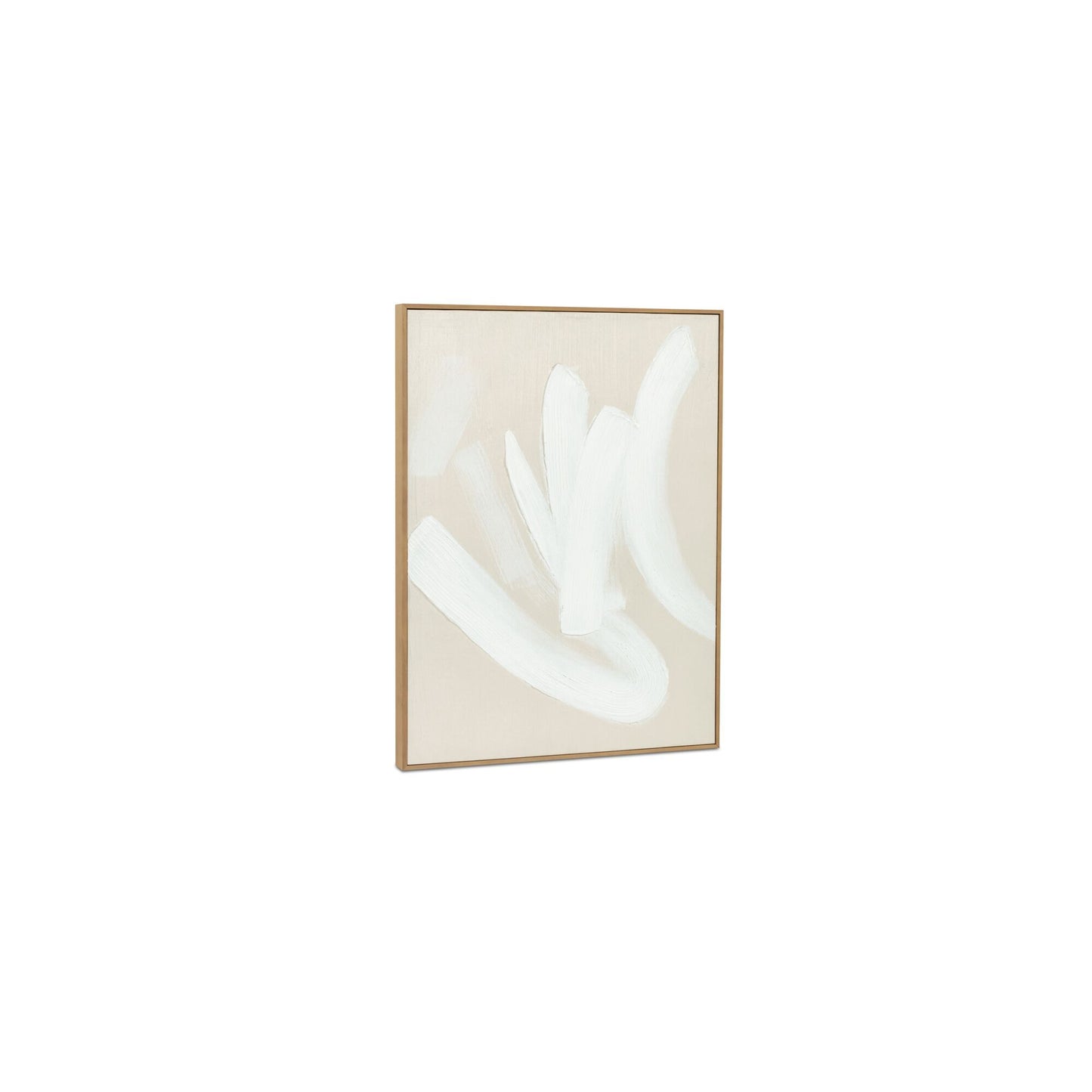 Chorus - Framed Painting - Beige