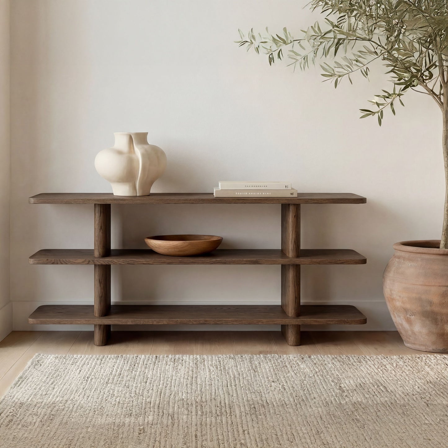 Casey - Small Standard Bookcase - Dark Brown