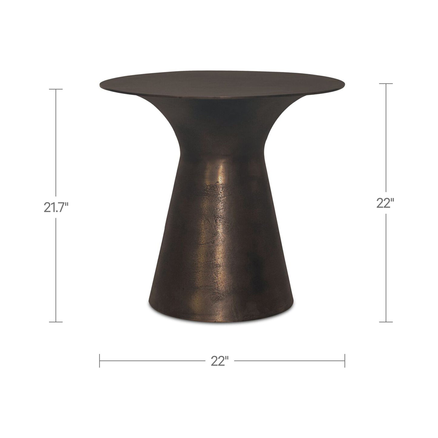Bardo - Outdoor Side Table - Deep Bronze