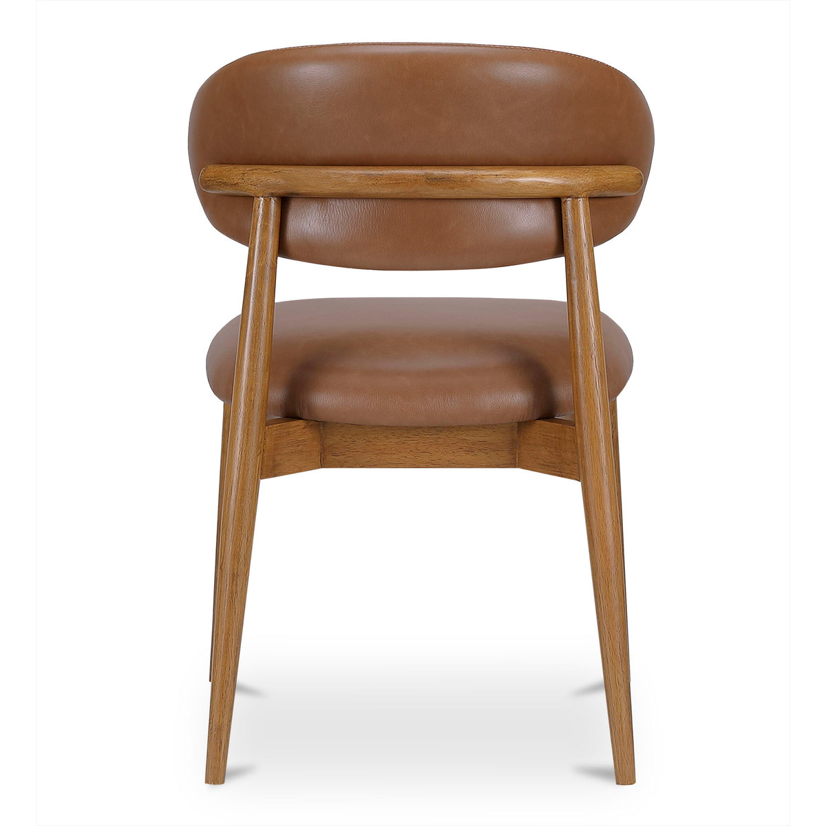 Ellie - Leather Dining Chair - Brown