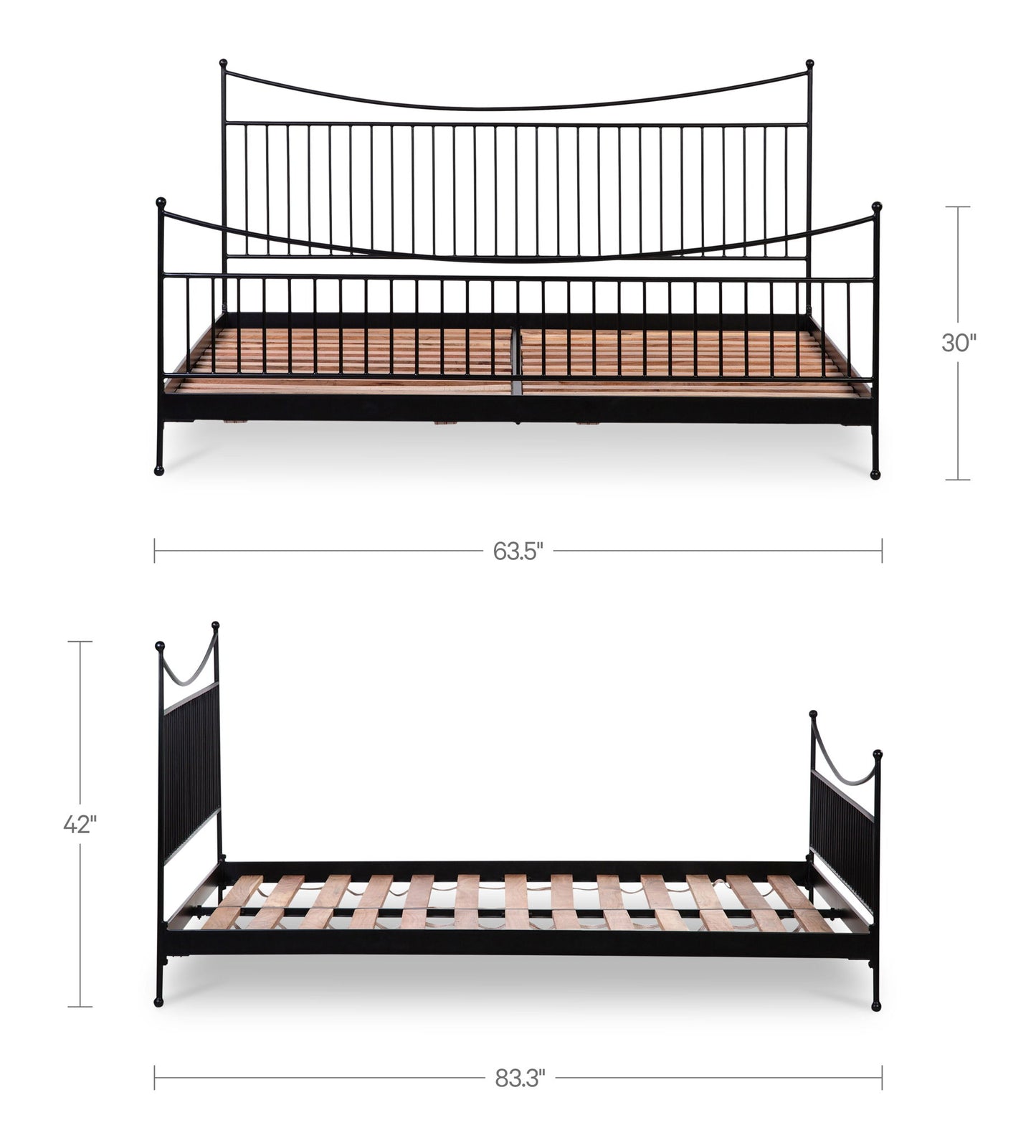 Monet - Queen Bed - Black