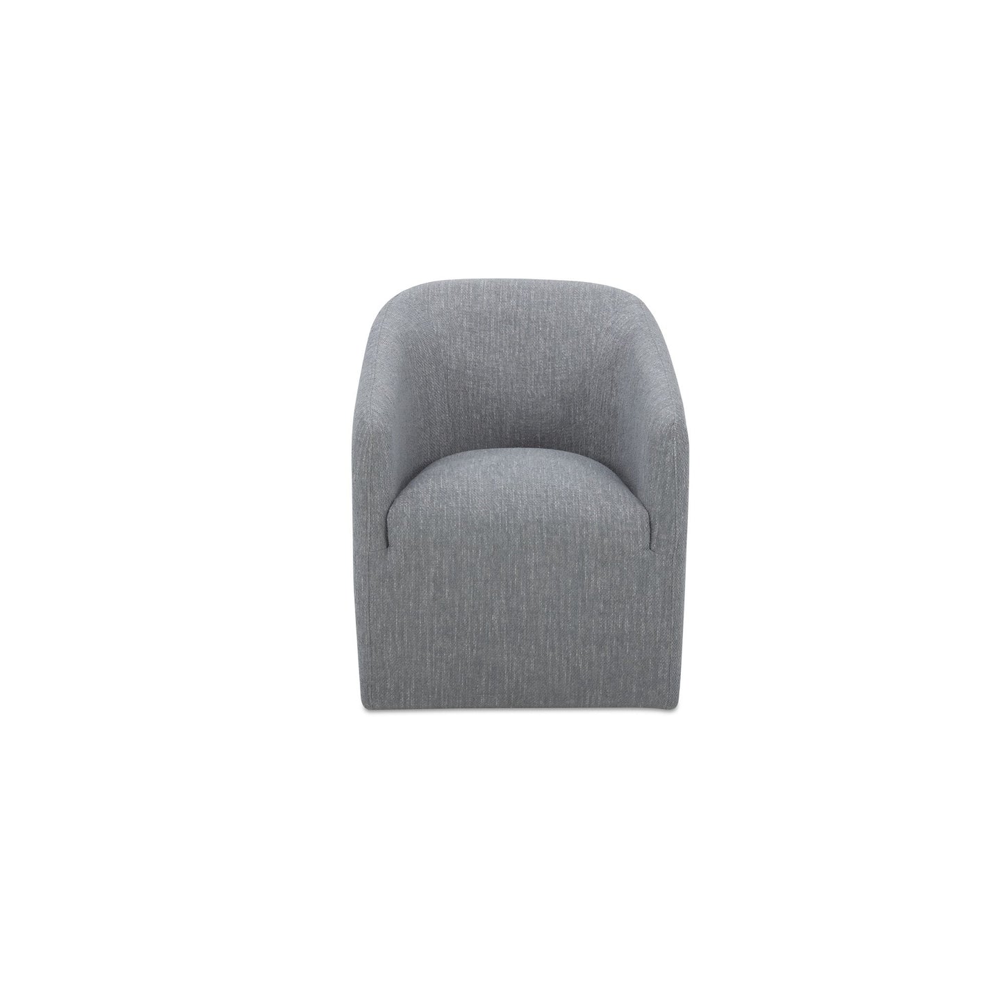 Sandy - Fabric Rolling Dining Chair - Gray