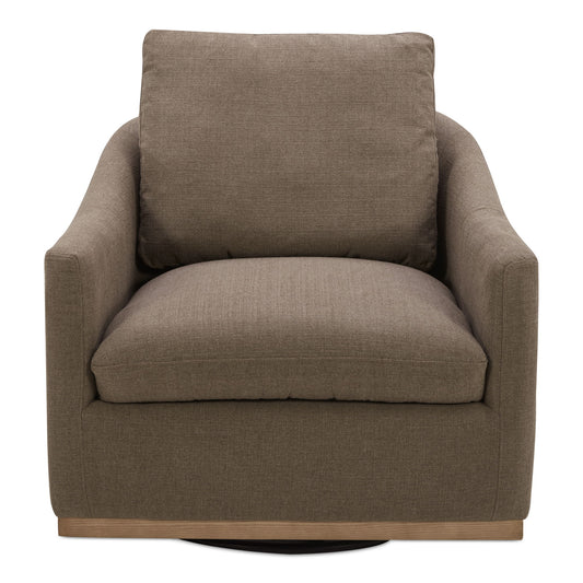 Linden - Swivel Chair - Soft Taupe / Tan