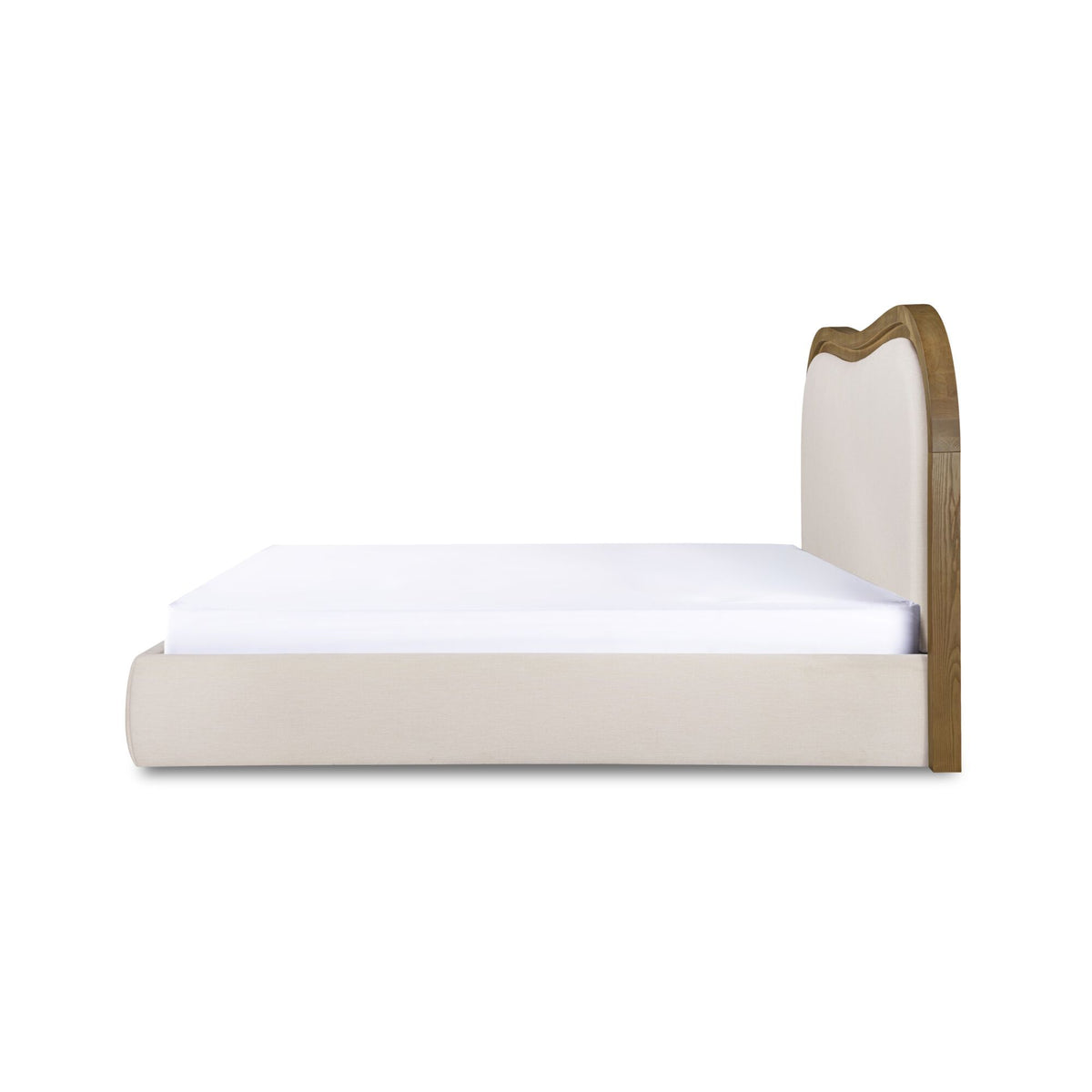 Camilla - King Bed - Oat / White / Beige