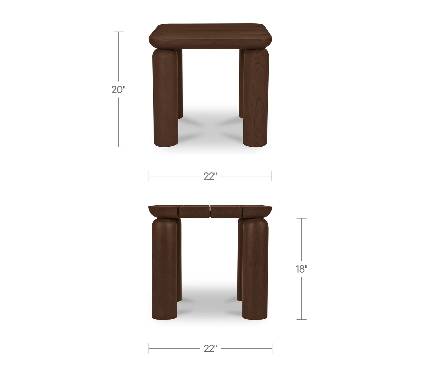 Barclay - Side Table - Dark Brown