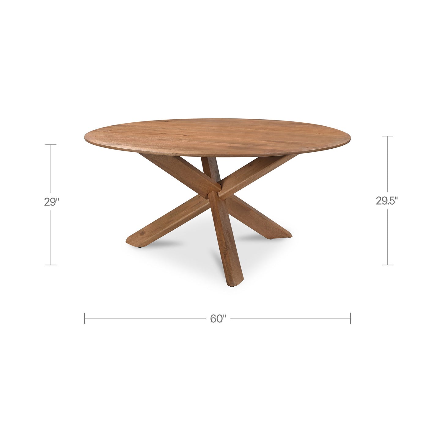 Wesley - Dining Table - Light Brown