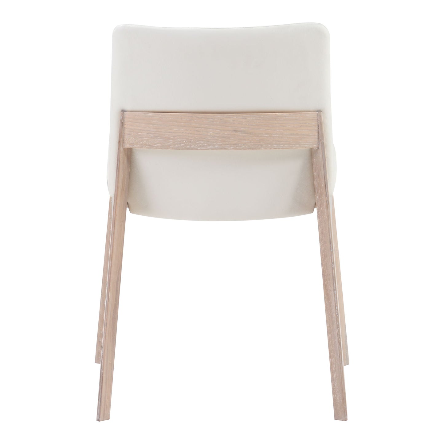 Deco - Oak Dining Chair (Set of 2) - Cream White