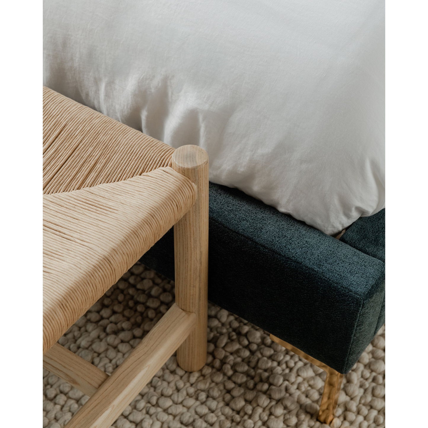Hawthorn - Small Bench - Beige