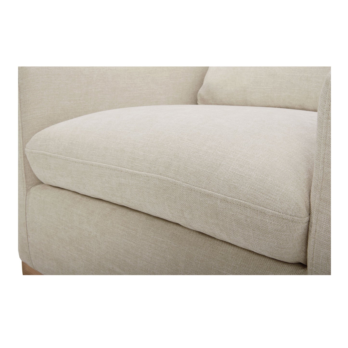 Linden - Fabric Swivel Chair - Soft Beige