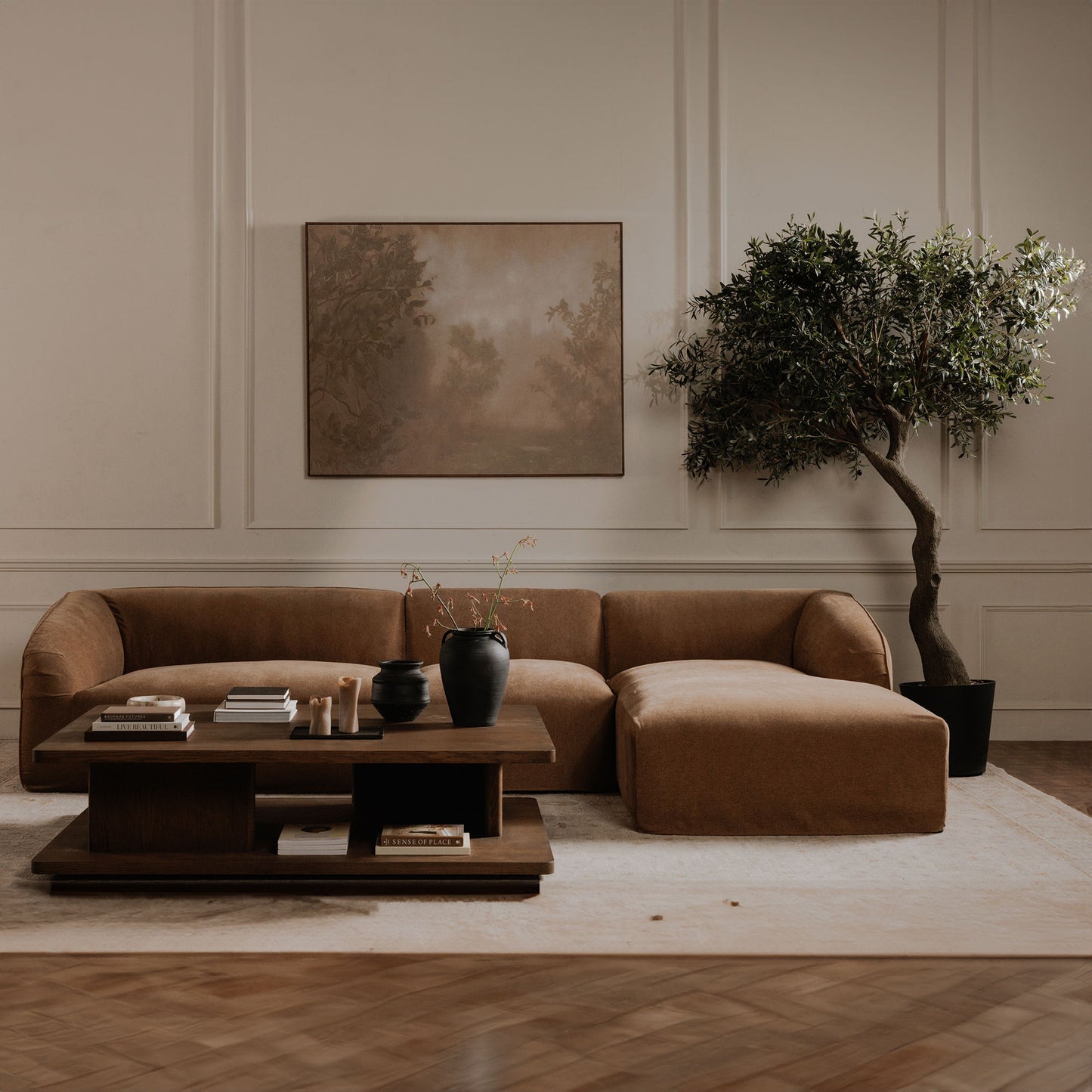 Casey - Large Coffee Table - Dark Brown