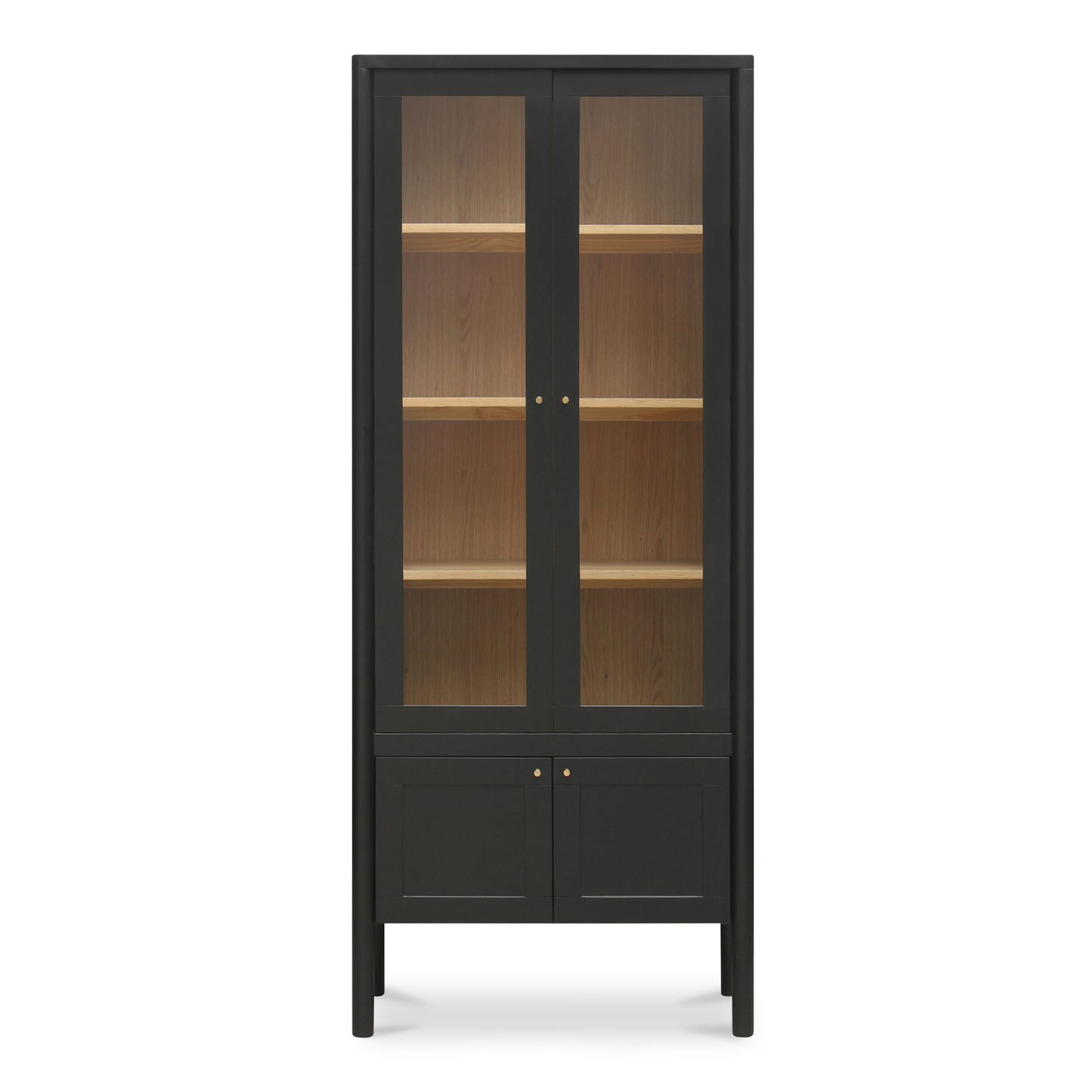 Hannah - Tall Display Cabinet - Black