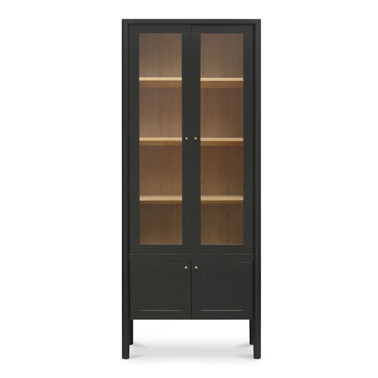 Hannah - Tall Display Cabinet - Black