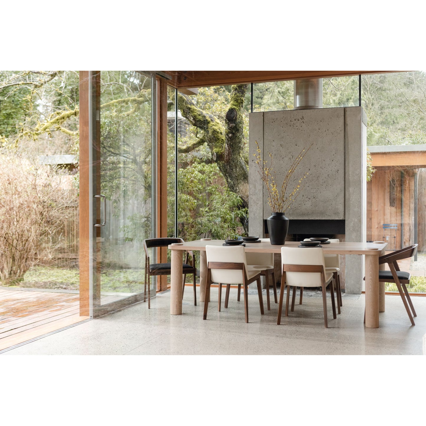 Deco - PVC Dining Chair (Set of 2) - Cream White