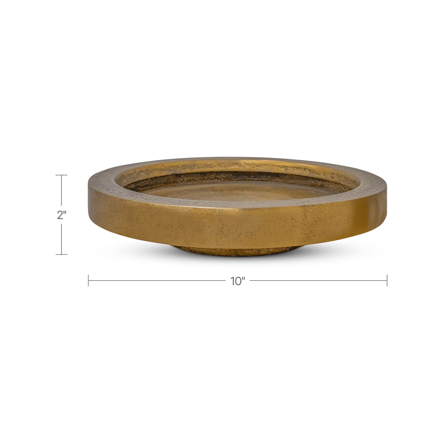 Abel - Cast Aluminum Catchall - Aged Brass