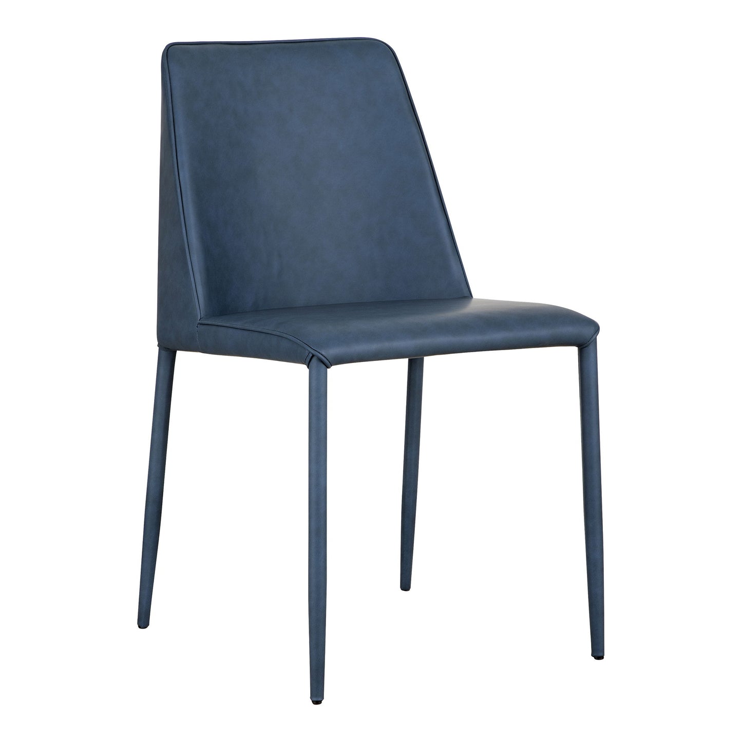 Nora - Vegan Leather Dining Chair (Set of 2) - Ocean Cavern Gray